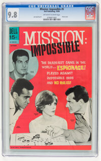Mission: Impossible #5 (Dell, 1969) CGC NM/MT 9.8 Off-white to white pages