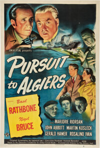 Pursuit to Algiers (Universal, 1945). One Sheet (27" X 41")