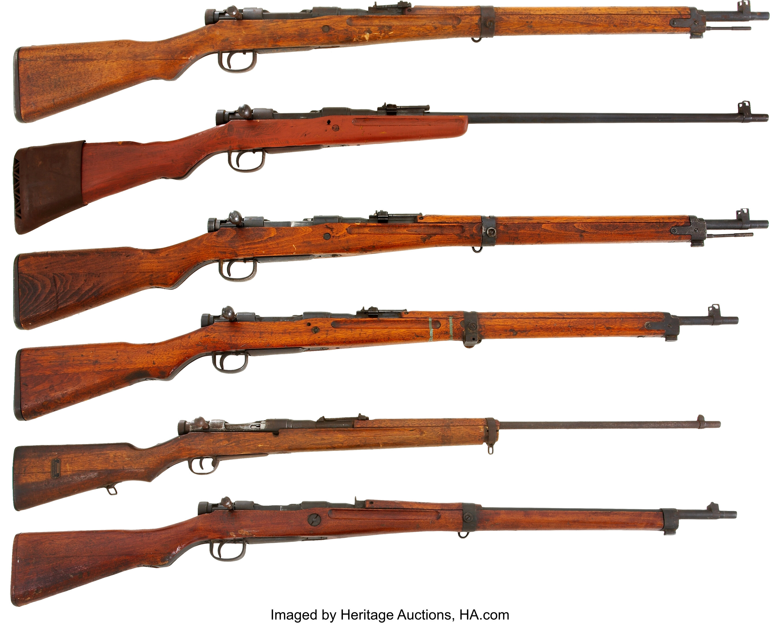 Group Of Six Japanese Wwii Type 99 Bolt Action Rifles Total 6 Lot 527 Heritage Auctions