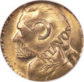 Errors, Undated Jefferson Nickel--Struck on a 1960 Peru 5 Centavos--MS67
NGC.... (Total: 3 coins)