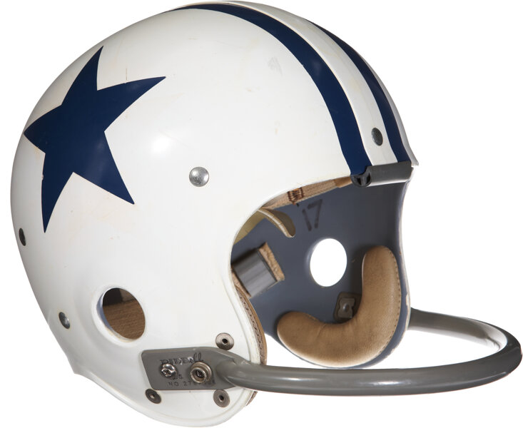1960 Don Meredith Game Worn Dallas Cowboys Rookie Helmet Lot 80051 Heritage Auctions