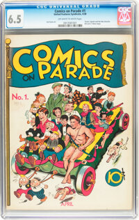 Comics On Parade #1 (United Features Syndicate, 1938) CGC FN+ 6.5 Off-white to white pages