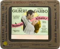 Greta Garbo Glass Slide Lot (MGM, 1928-1930). Glass Slides (2) (3.25" X 4"). ... (Total: 2 Items)