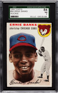 Baseball Cards:Singles (1950-1959), 1954 Topps Ernie Banks #94 SGC 84 NM 7....