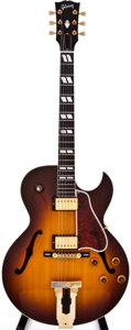 Musical Instruments:Electric Guitars, 2001 Gibson L4CES Sunburst Hollow Body Electric Guitar,
#21921003....