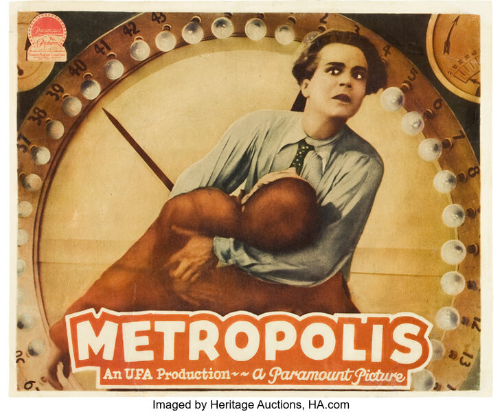 Movie Posters:Science Fiction, Metropolis (UFA, 1927). Jumbo Lobby Card (14" X 17").. ...