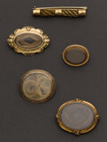 Estate Jewelry:Brooches - Pins, Five Memorial Hair Pins. ... (Total: 5 Items)