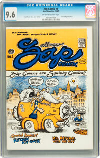 Zap Comix #1 First Printing - Plymell Edition (Apex Novelties, 1967) CGC NM+ 9.6 Off-white to white pages
