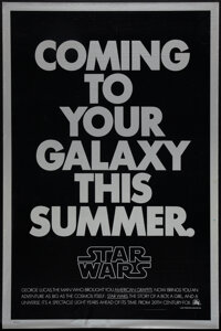 Star Wars (20th Century Fox, 1977). One Sheet (27" X 41") Second Advance. Science Fiction