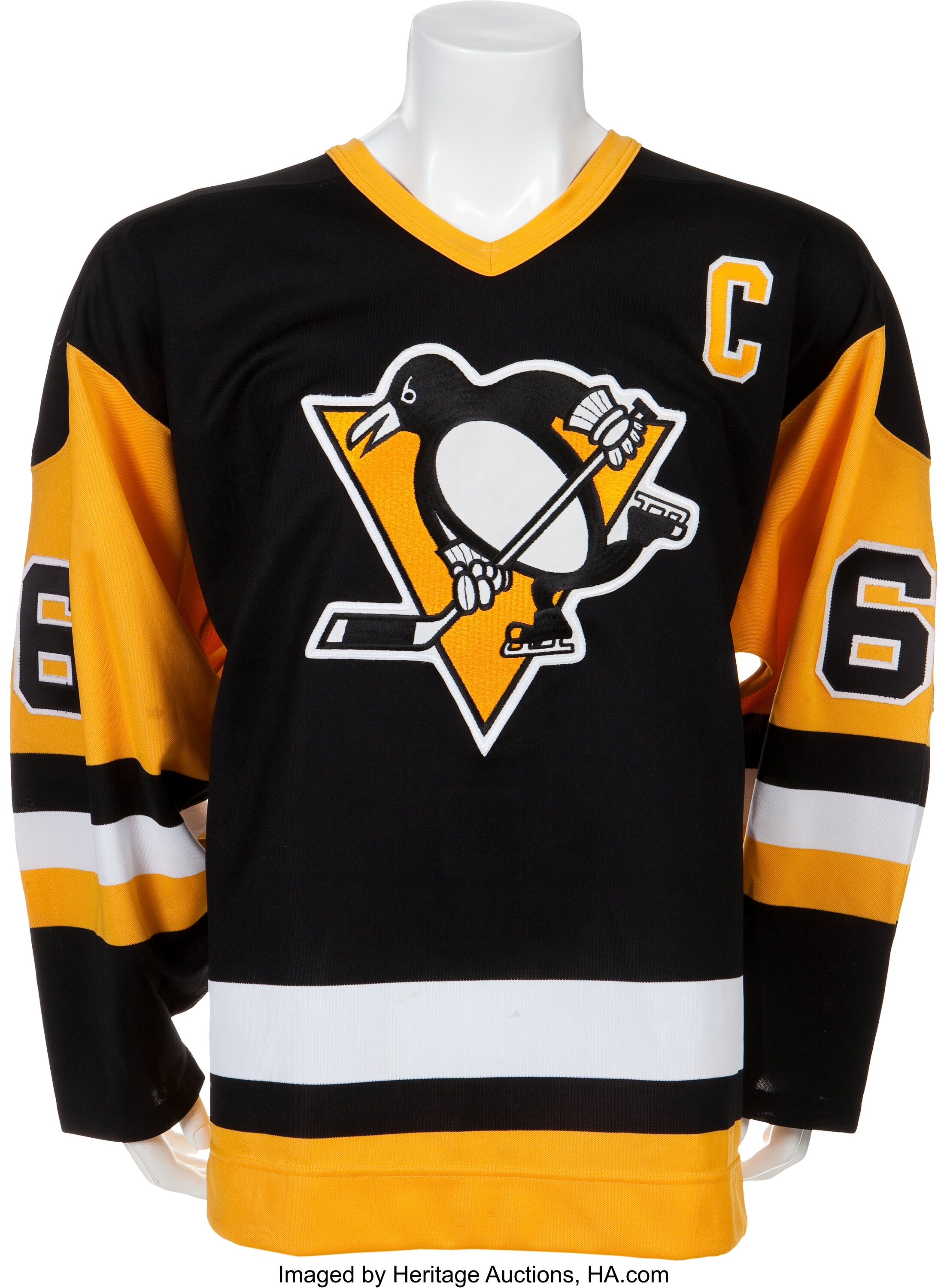 Mario Lemieux Pittsburgh Penguins Autographed Black Retro CCM Hockey Jersey  - NHL Auctions