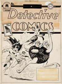 Jerry Robinson Detective Comics #67 First Penguin Cover Original Art (DC, 1942)