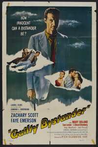 Guilty Bystander (Film Classics, Inc., 1950). One Sheet (27" X 41"). Film Noir. Starring Zachary Scott, Faye E...