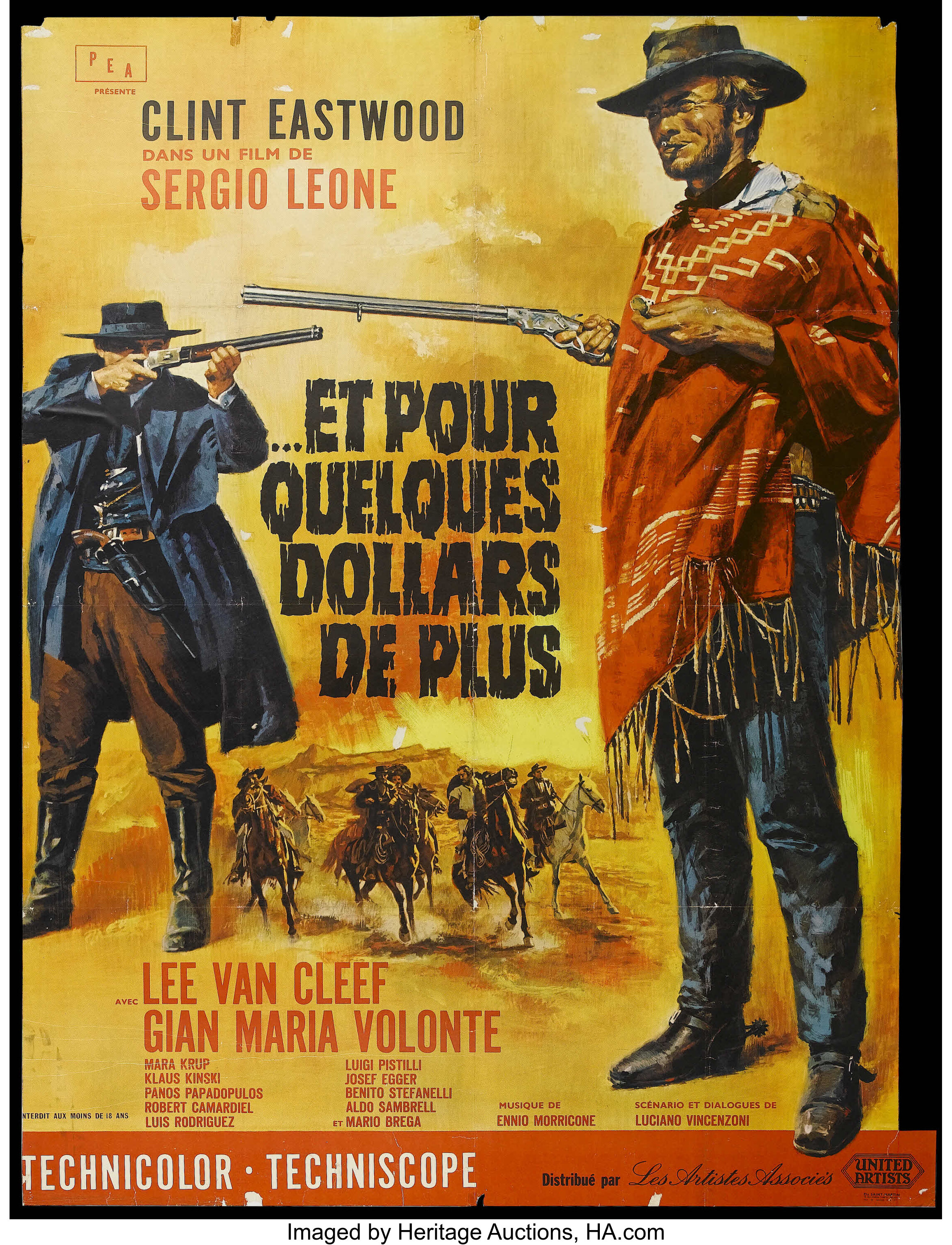 For a Few Dollars More (United Artists, 1967). French Grande (