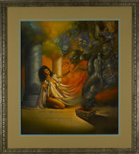 Boris Vallejo - "Pandora's Box" Painting Original Art (1989). From Greek mythology -- as a divine jest, Pandor...