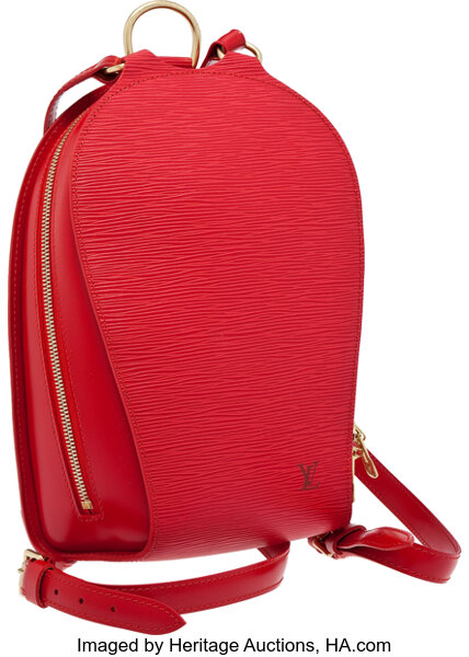 Louis Vuitton Red Epi Leather Mabillon Backpack 28LV713 ref.333557