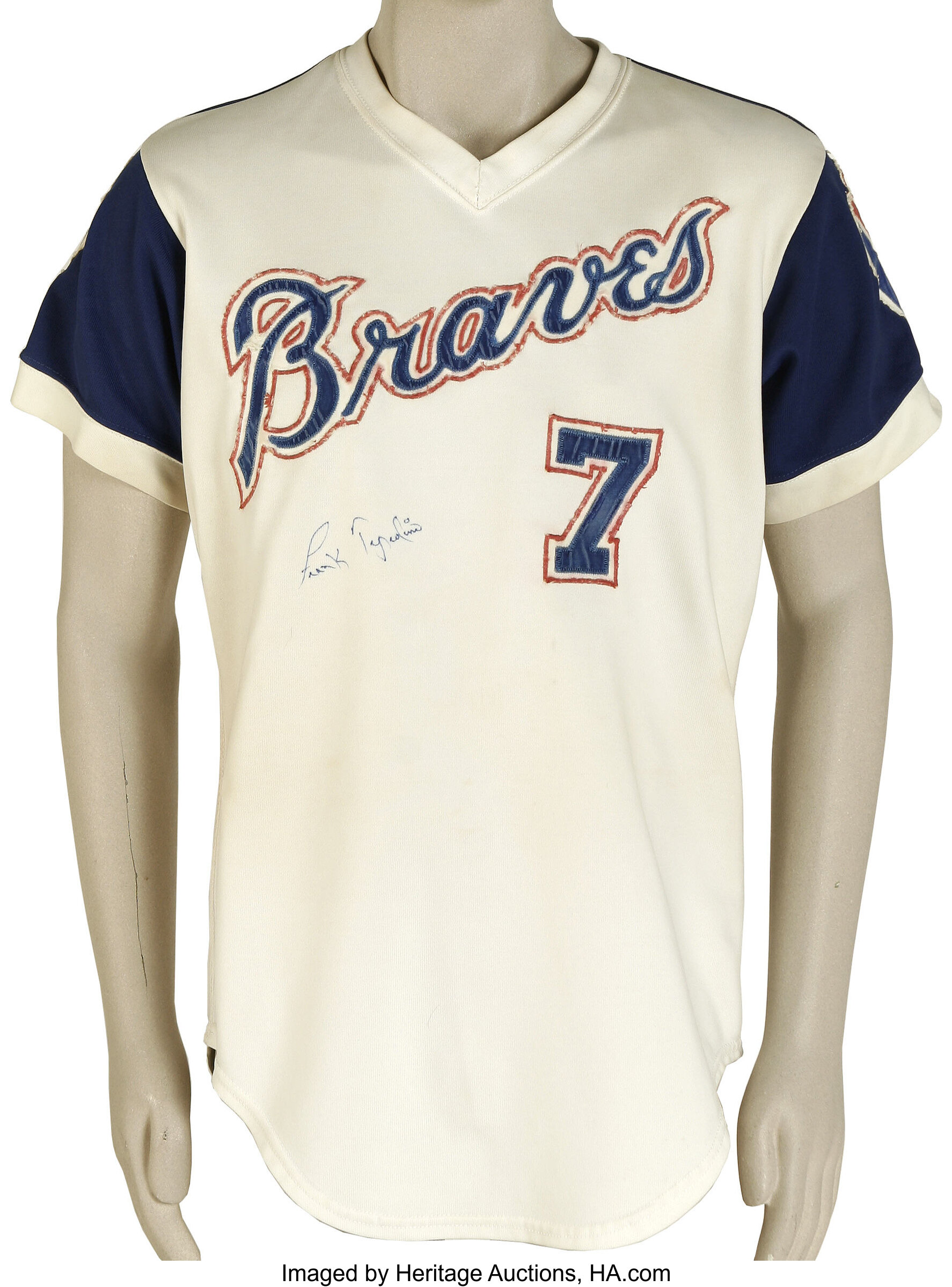 1974 Frank Tepedino Game Worn Signed Jersey. Backup infielder