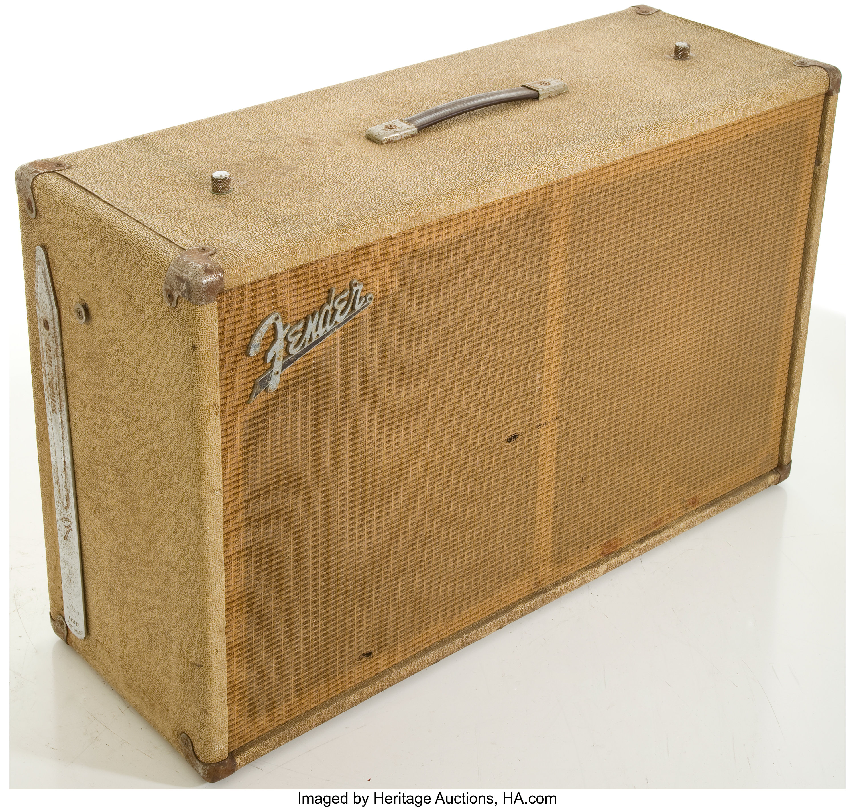 Circa 1962 Fender Bassman Bandmaster Rough White Guitar Speaker