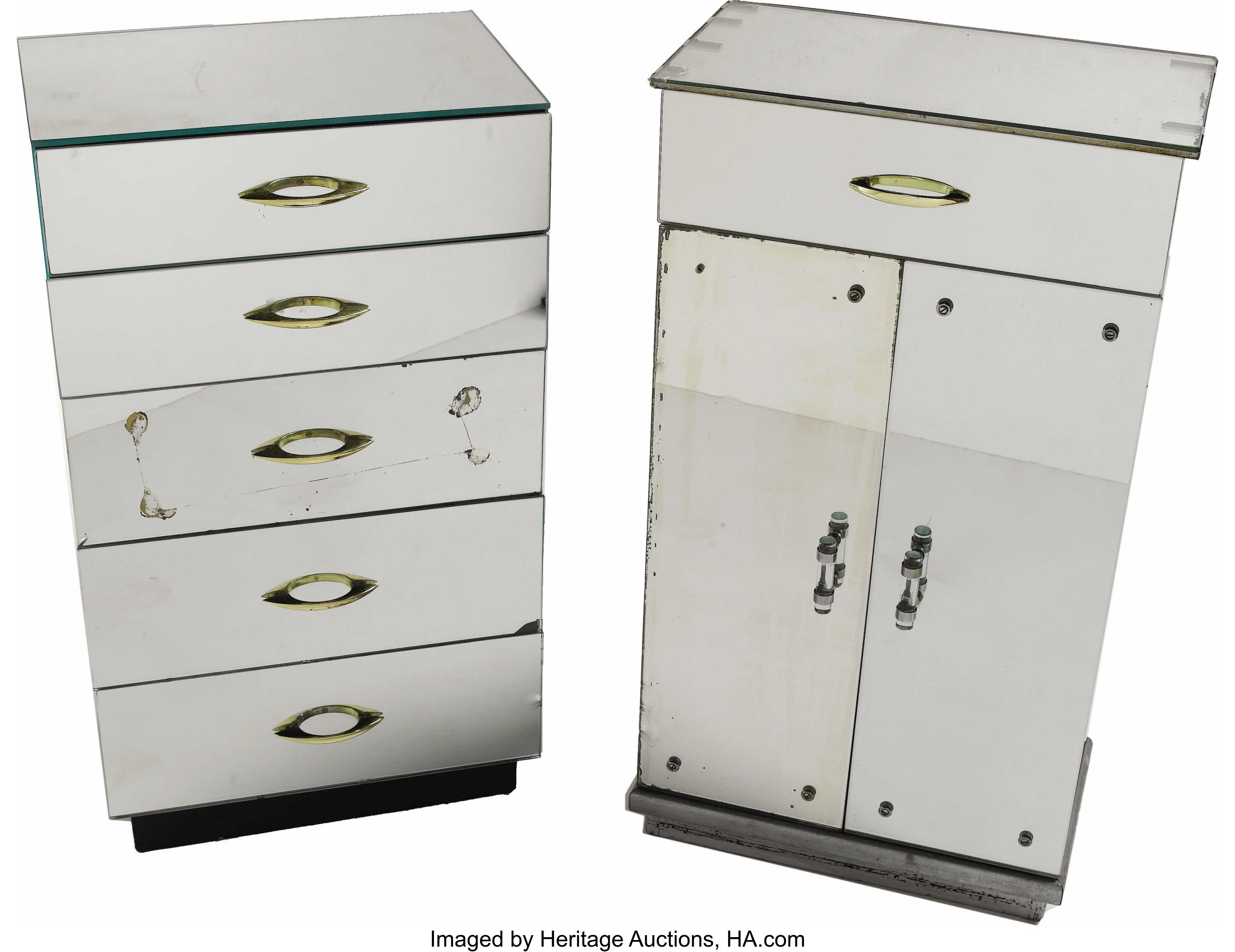 Marilyn Monroe S Mirrored Bedside Cabinet And Chest Of Drawers