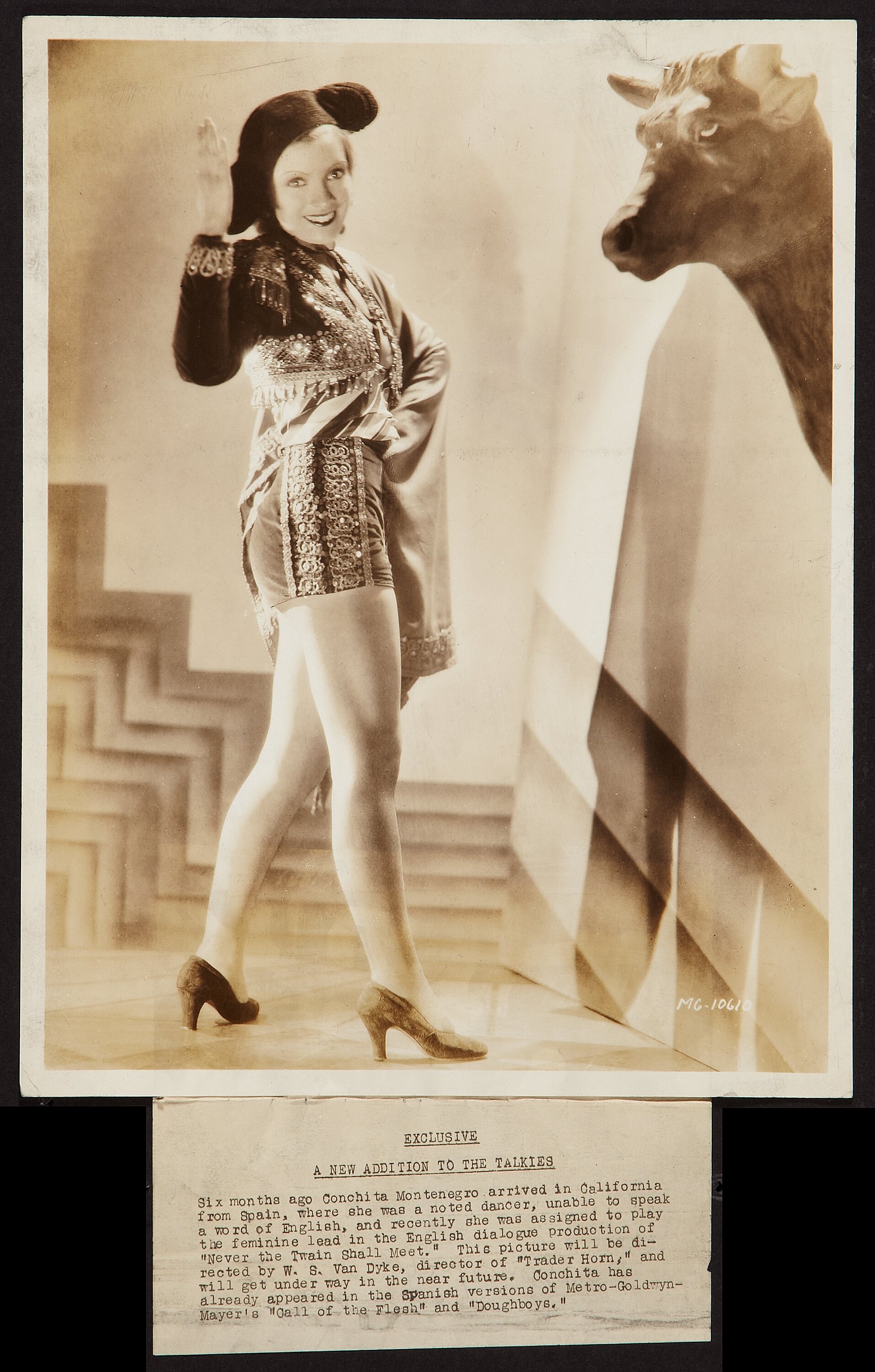 Vintage Art Poster Silver Screen Actress Conchita Montenegro A4 A3 A2 A1 