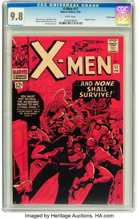 X-Men #17 Pacific Coast pedigree (Marvel, 1966) CGC NM/MT 9.8 White pages....