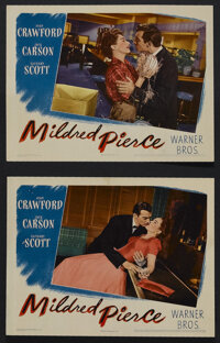 Mildred Pierce (Warner Brothers, 1945). Lobby Cards (2) (11" X 14"). "The kind of Woman most men want --...