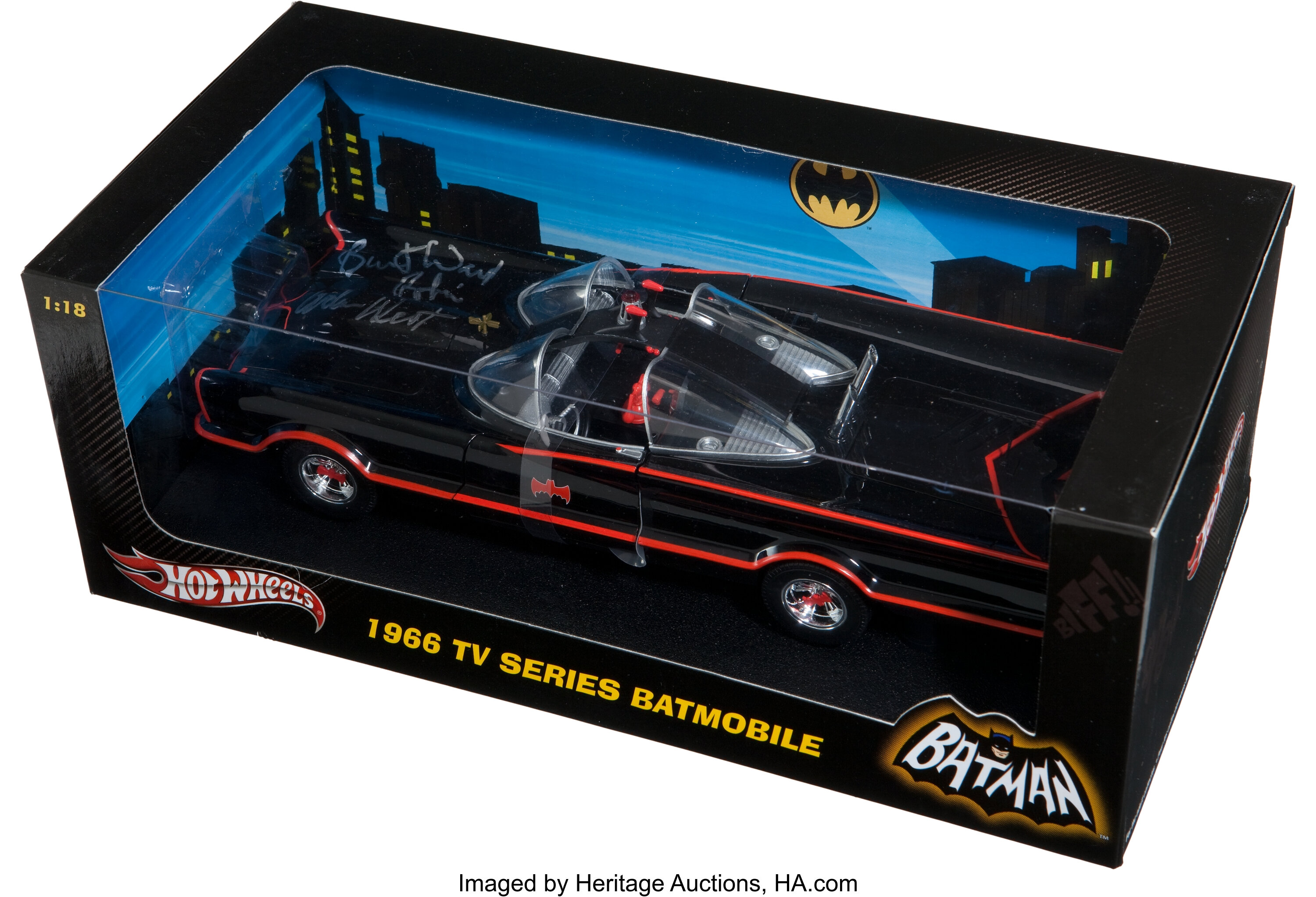 Batman Hot Wheels 1966 Series Batmobile Signed by Adam West and | Lot  #14587 | Heritage Auctions