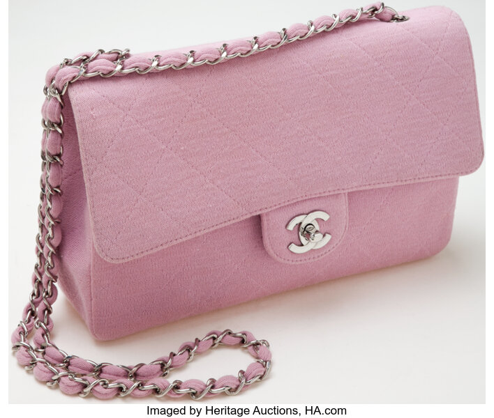 1980's Vintage Pink Chanel Bag — bows & sequins