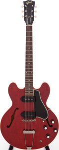 Musical Instruments:Electric Guitars, 1961 Gibson ES-330TDC Cherry Semi-Hollow Body Electric Guitar,
Serial # 1 9929....