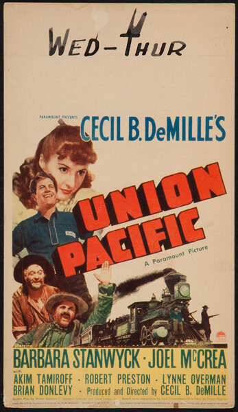 Union Pacific Paramount 1939 Midget Window Card 8 X 14 Lot 51510 Heritage Auctions