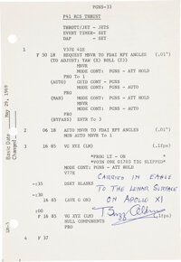 Apollo 11 Lunar Module Flown LM G and N Dictionary PGNS-33/34 Page Originally from the Perso