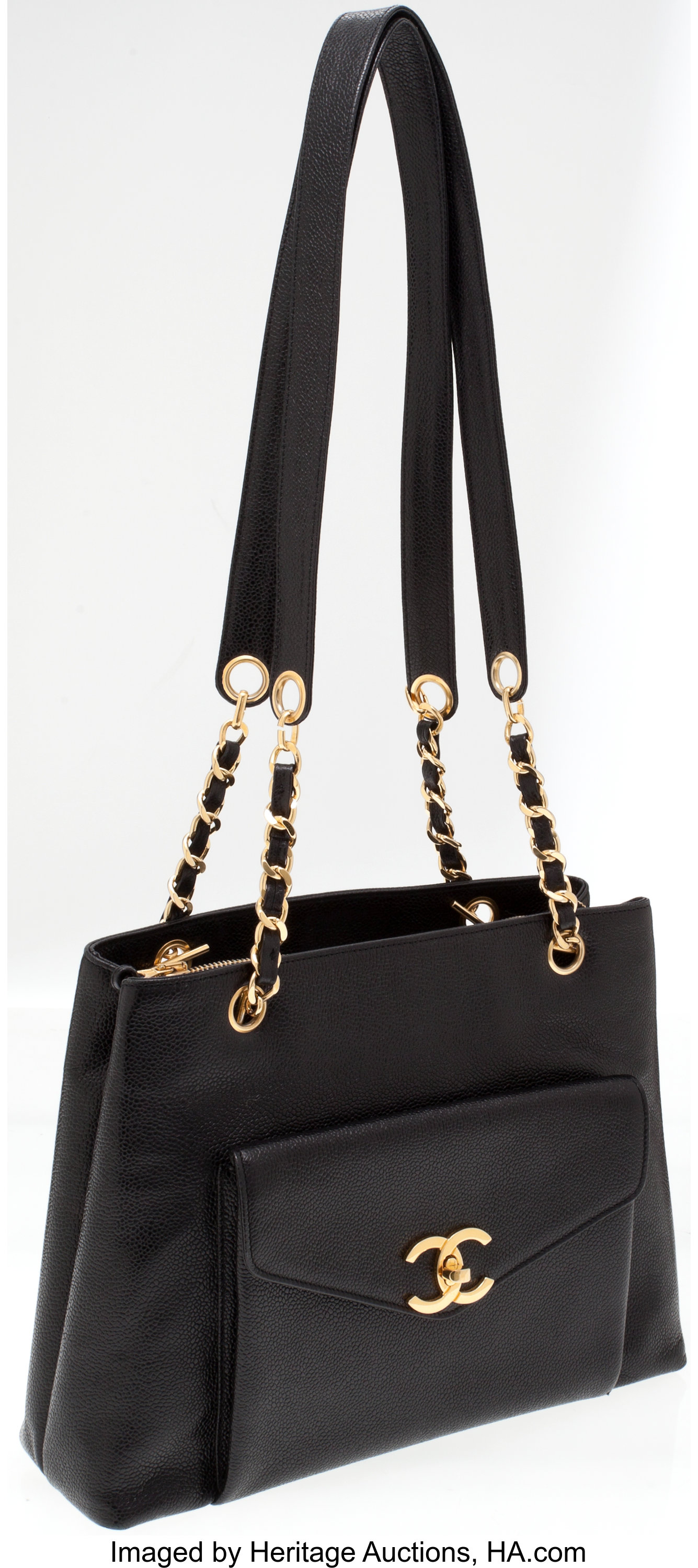 Chanel Black Caviar Double-Sided Tote — Elegante Finds