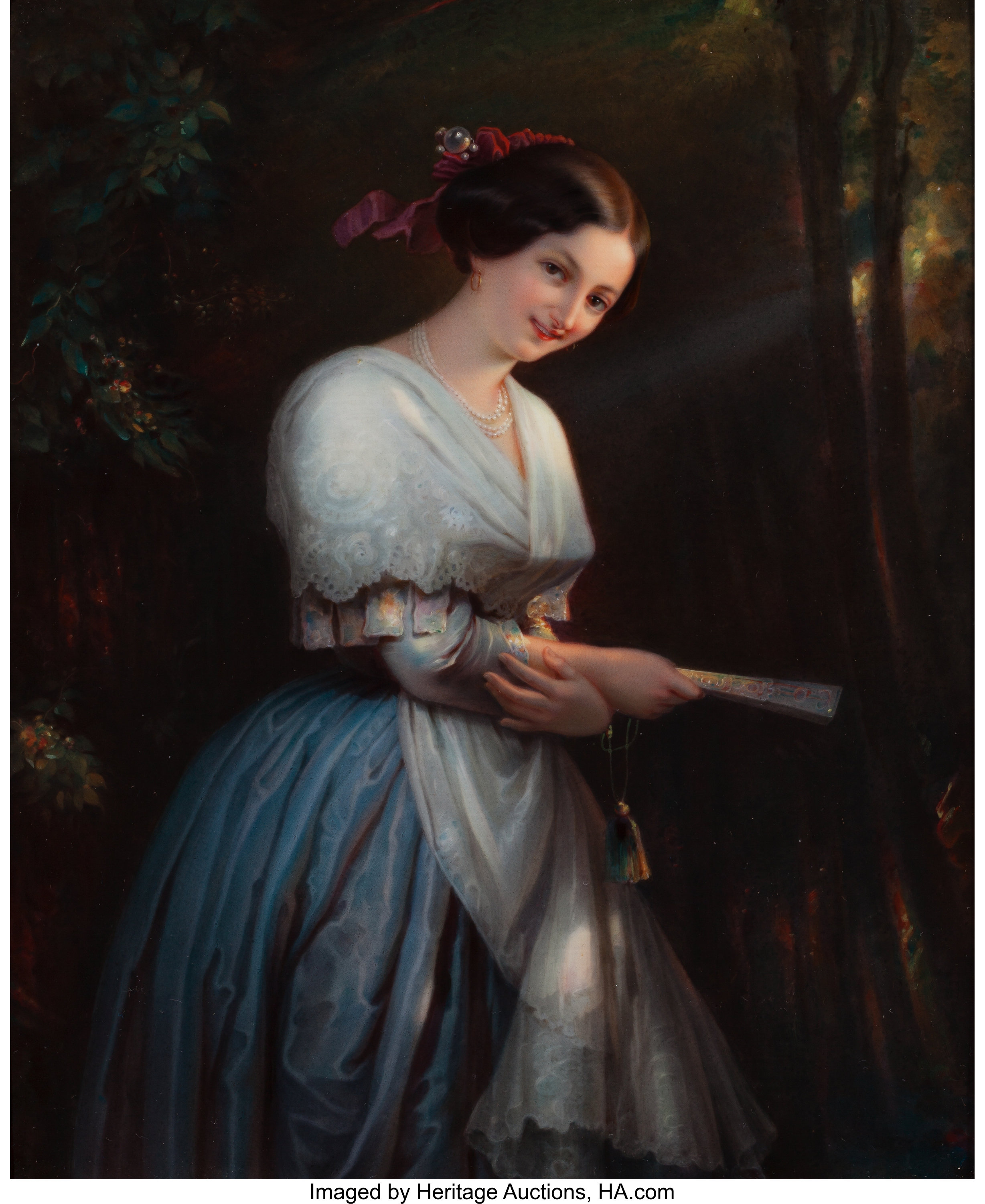 Барышни дают. Прекрасная дама 19 века. Портрет девушки старинный. Женский портрет в живописи.