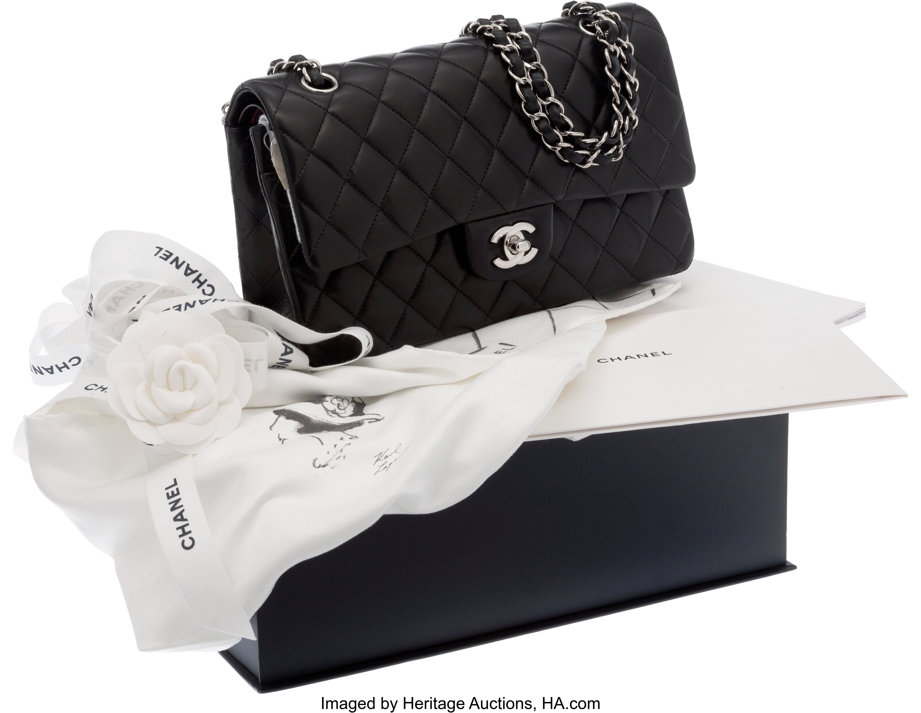 Chanel 2012 Bergdorf Goodman Special Edition Black Lambskin Leather | Lot  #56228 | Heritage Auctions