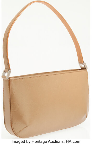Louis Vuitton Gold Monogram Mat Fowler Shoulder Bag.  Luxury, Lot  #75017