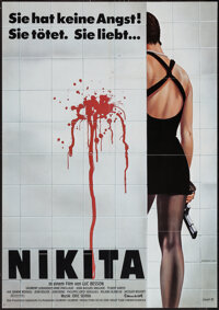 La Femme Nikita (Gaumont, 1990). German A1 (23" X 33"). Crime