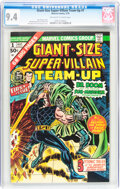 Bronze Age (1970-1979):Superhero, Giant-Size Super-Villain Team-Up #1 (Marvel, 1975) CGC NM 9.4
Off-white to white pages....
