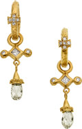 Estate Jewelry:Earrings, Diamond, Gold Earrings, Loree Rodkin. ...