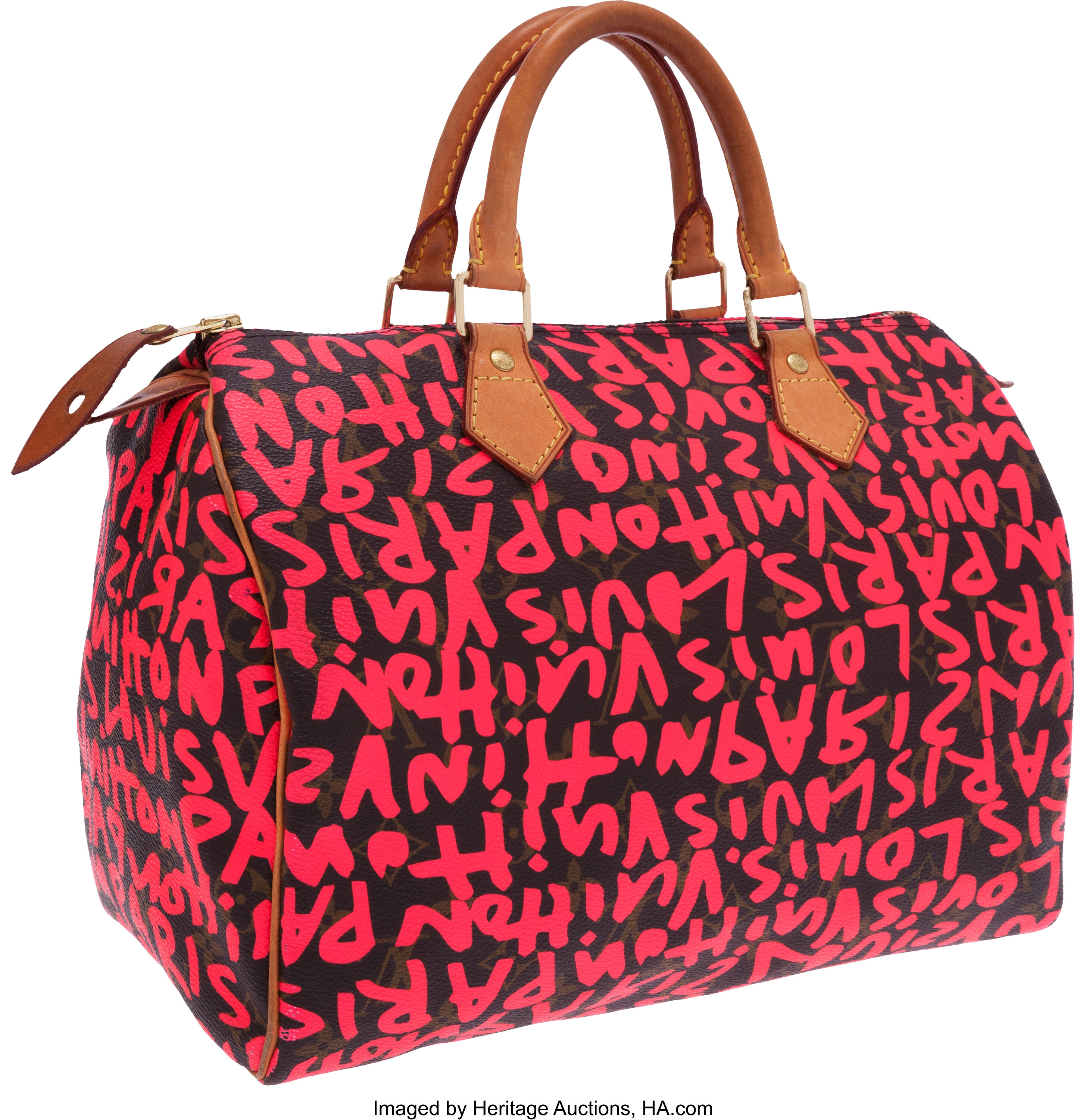 LOUIS VUITTON Monogram Stephen Sprouse Graffiti Speedy 30 Satchel Bag