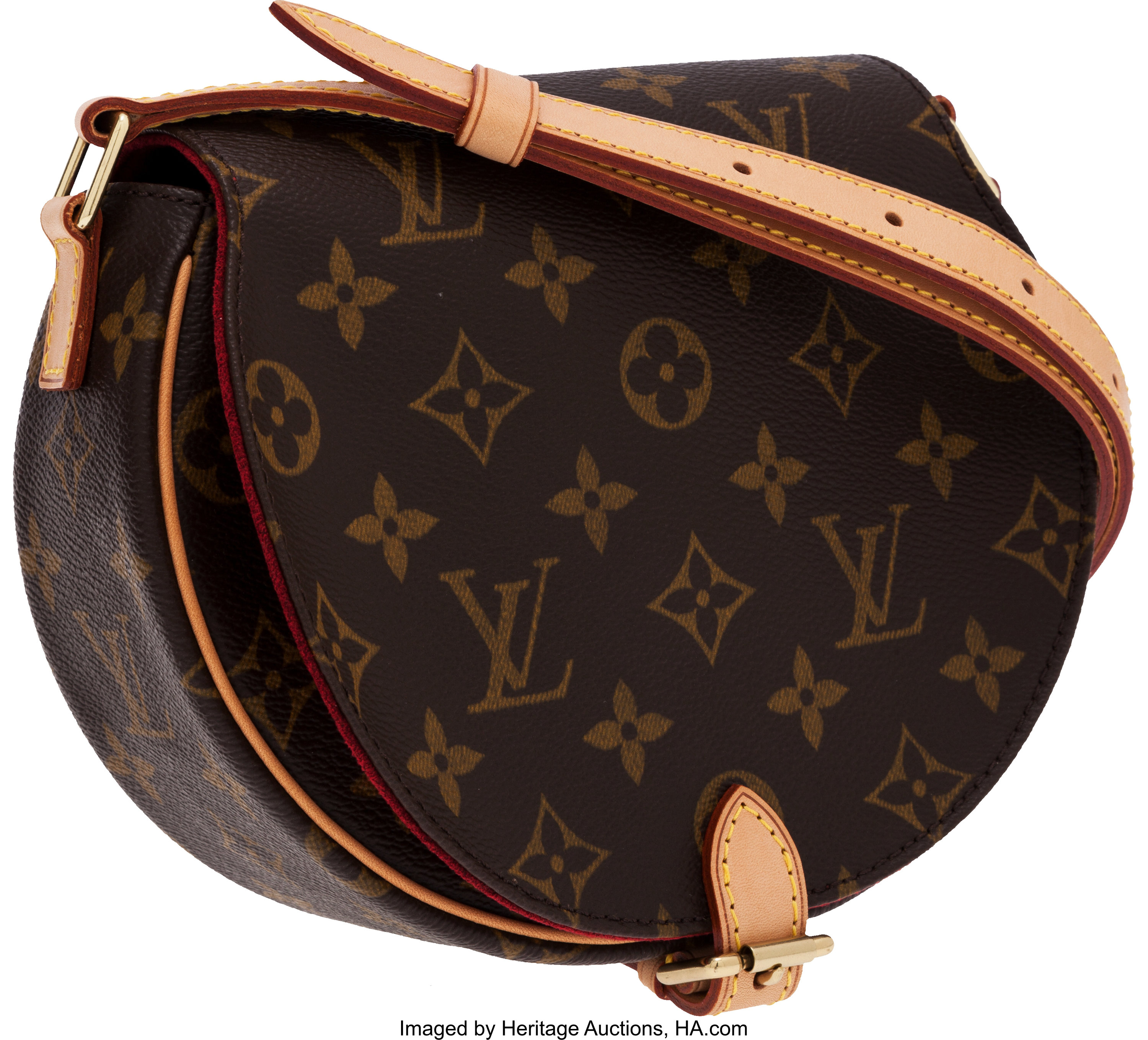 Louis Vuitton Classic Monogram Canvas Sac Tambourine Shoulder Bag., Lot  #56684