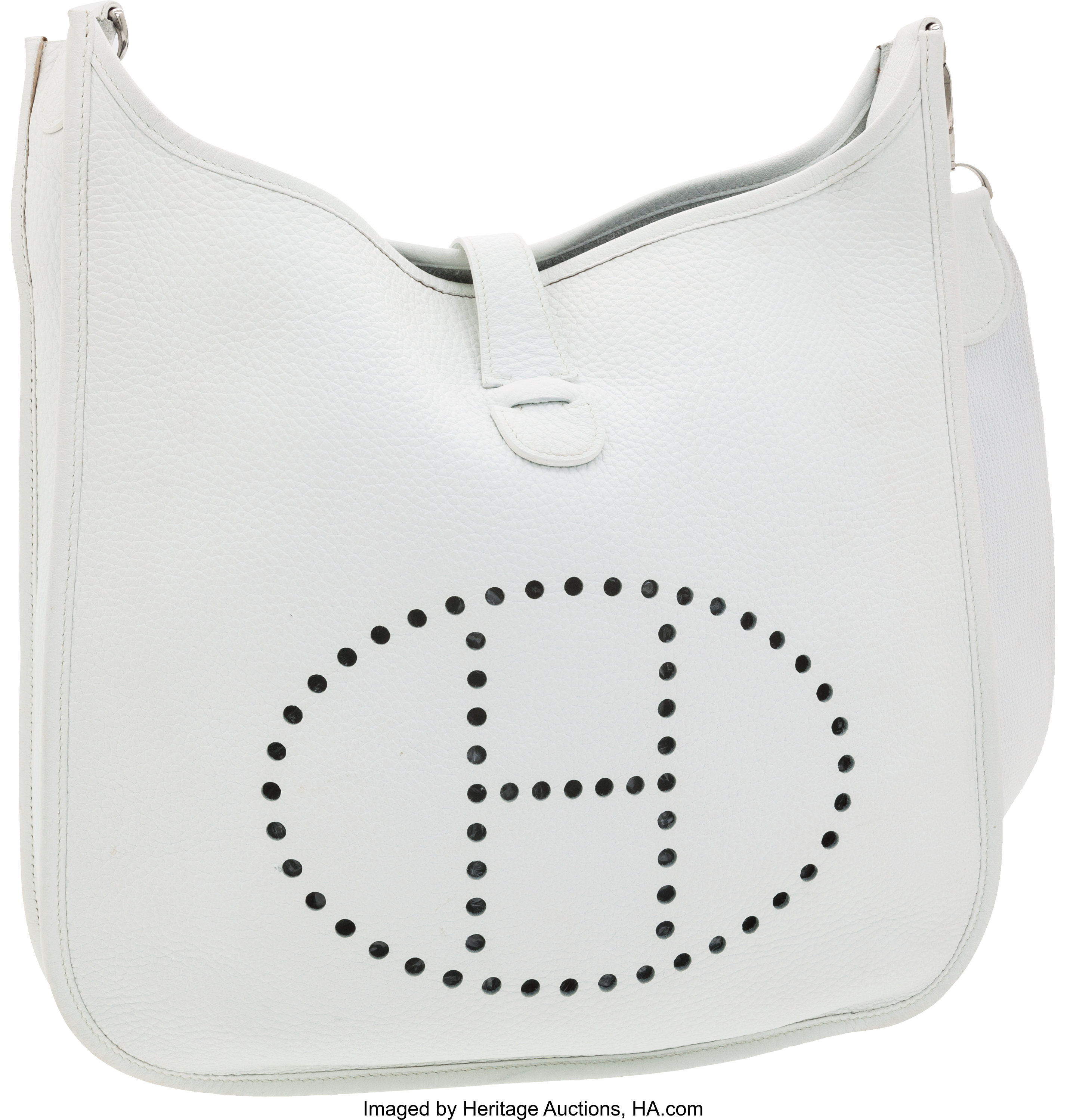 white hermes crossbody bag