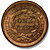 Large Cents Young Head - Back