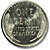 Lincoln Cents Steel w/Zinc Plating - Back