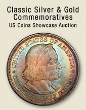 Catalog cover for 2023 July 24 Classic Silver & Gold Commemoratives US Coins Showcase Auction