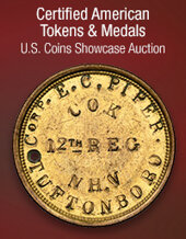 Catalog cover for 2024 May 13 Certified American Tokens & Medals US Coins Showcase Auction