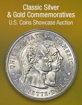 Catalog cover for 2024 May 20 Classic Silver & Gold Commemoratives US Coins Showcase Auction