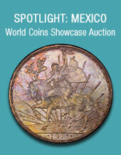 Catalog cover for 2023 July 16 Spotlight: Mexico Coins Showcase Auction