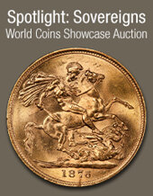 Catalog cover for 2023 July 23 Spotlight: Sovereigns World Coins Showcase Auction