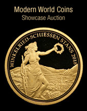 Catalog cover for 2024 April 28 Modern World Coins Showcase Auction