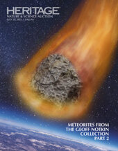 Catalog cover for 2023 July 22 Meteorites from the Geoff Notkin Collection Part 2 Nature & Science Signature® Auction