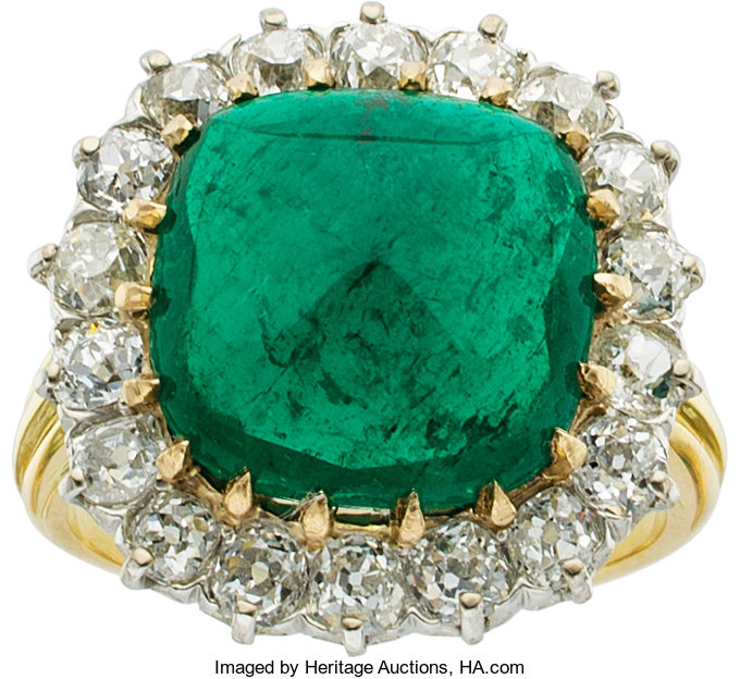 Emerald, Diamond, Gold Ring. ... Estate Jewelry Rings | Lot #58098 ...